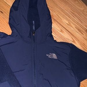 Boys Med 10/12 North Face fleece ,navy